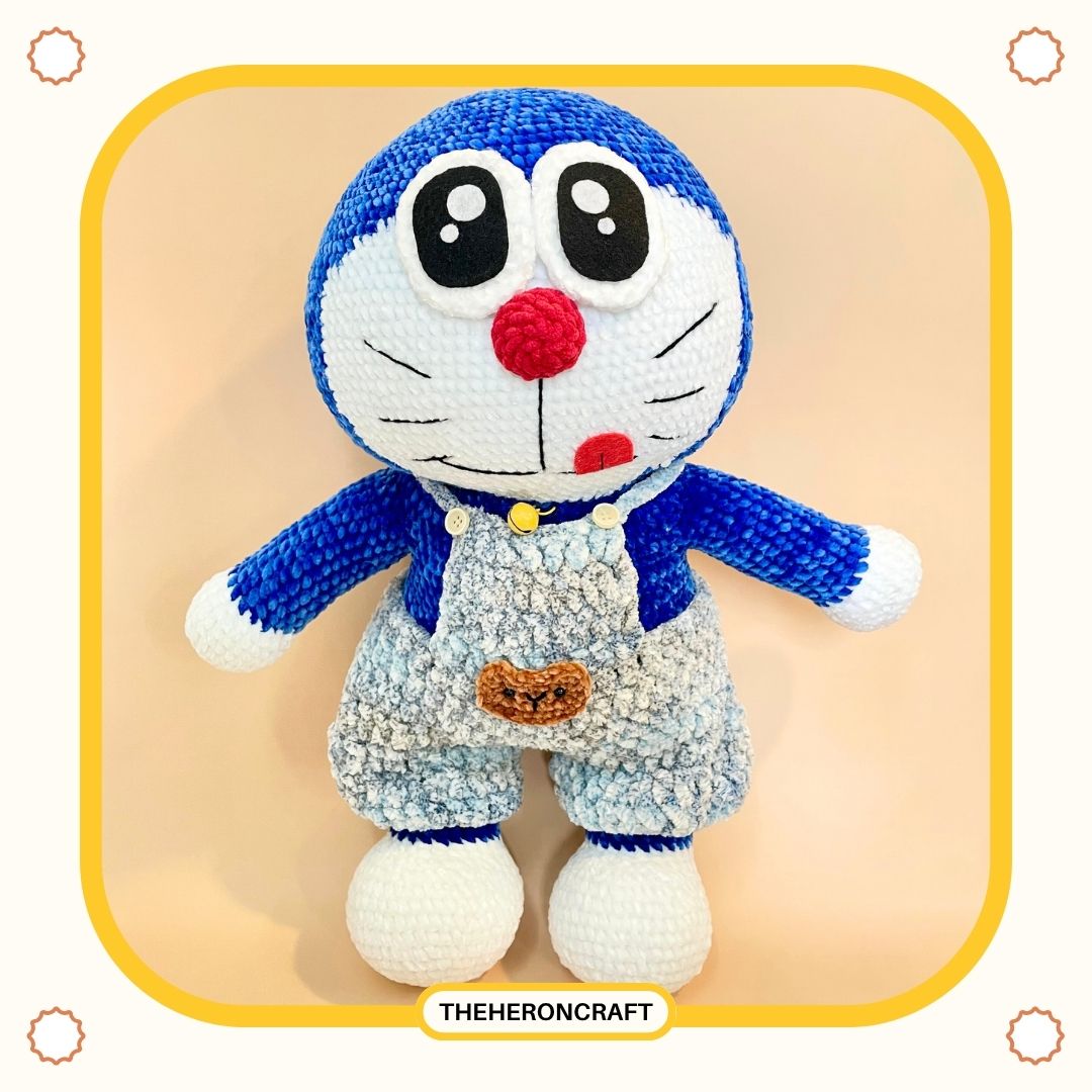 DORAEMON MÓC LEN THỦ CÔNG SIZE 45CM SIÊU TO