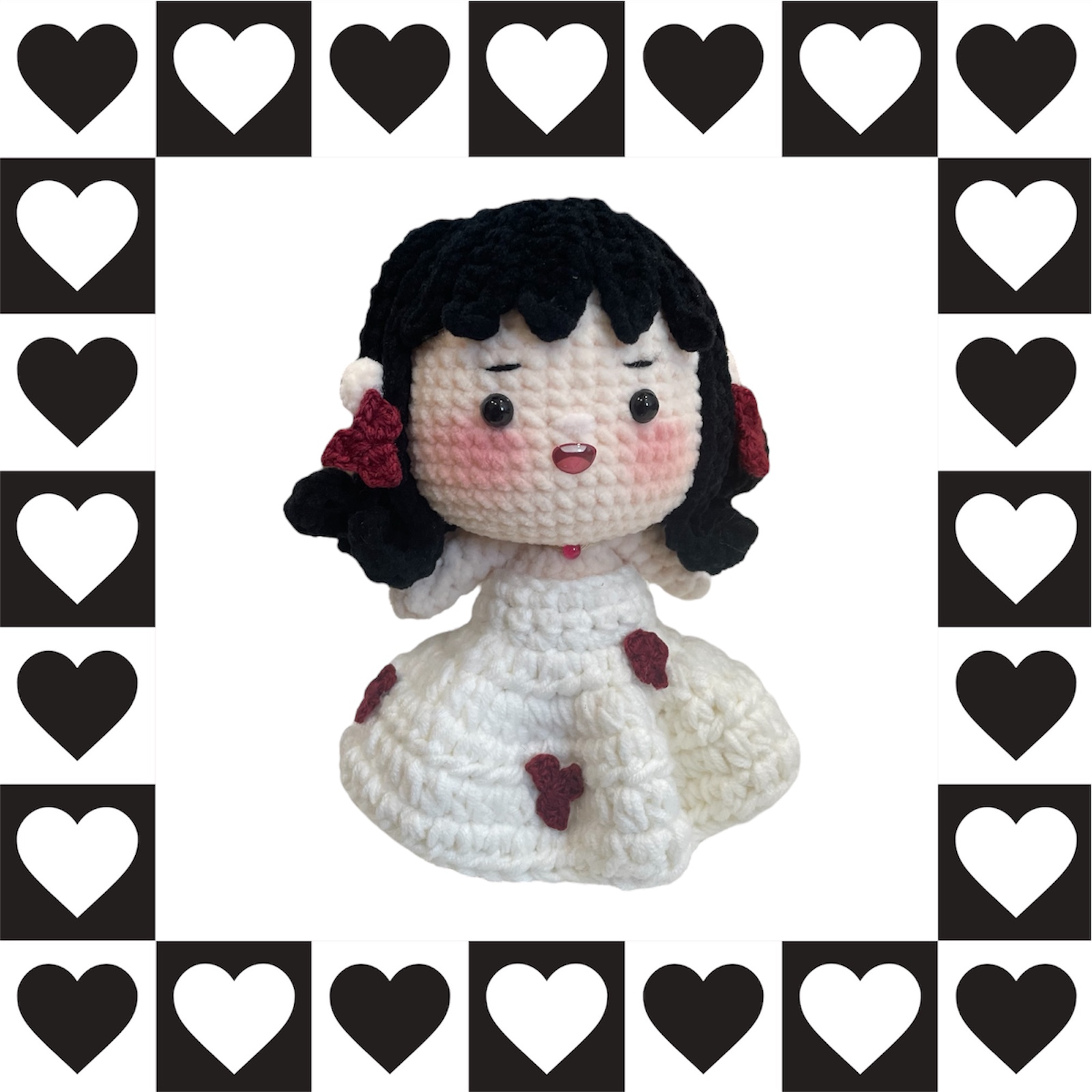 Quà tặng cưới cặp búp bê cô dâu chú rể bằng len