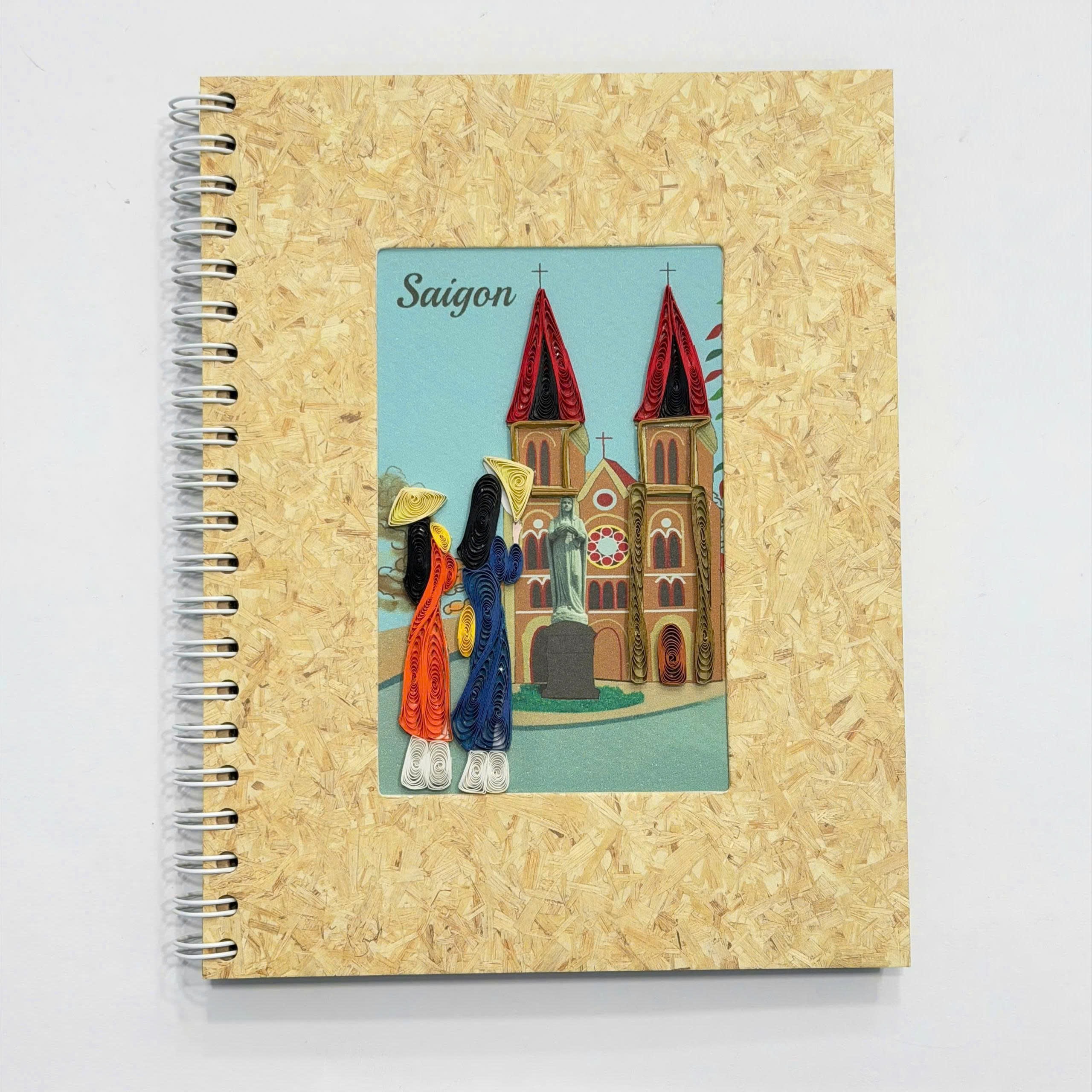 Sổ bìa giấy xoắn thủ công làm quà tặng ý nghĩa