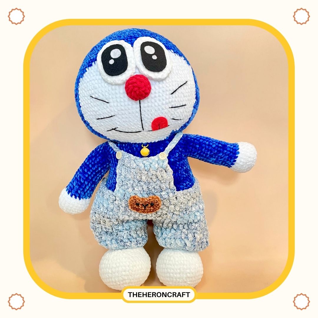 DORAEMON MÓC LEN THỦ CÔNG SIZE 45CM SIÊU TO