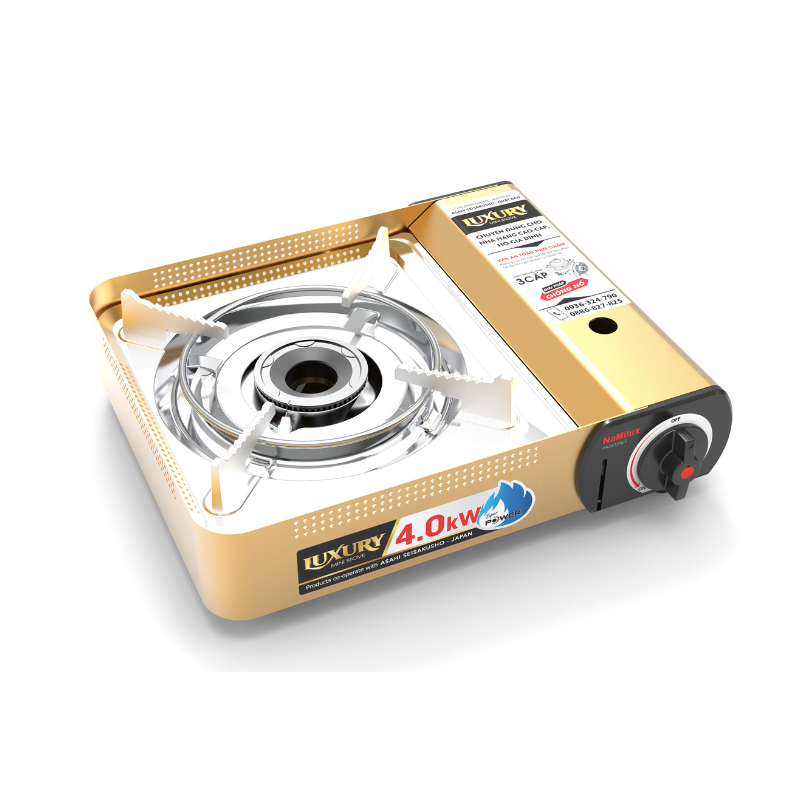 Bếp Gas Mini Thân Nhôm Alu-m PL2533ALS