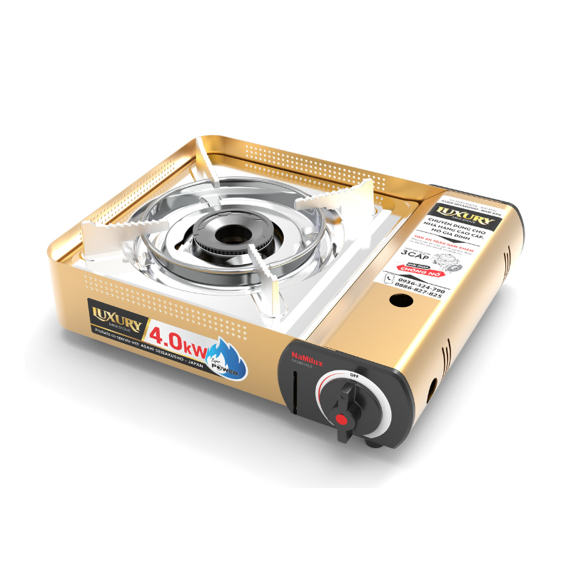Bếp Gas Mini Thân Nhôm Alu-m PL2533ALS