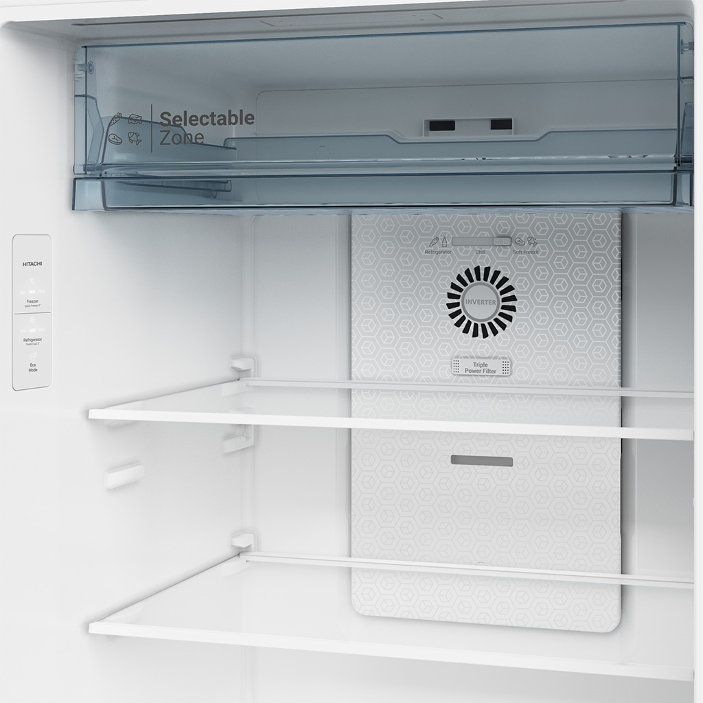 Tủ lạnh Hitachi Inverter Grand Carbon 374 lít HRTN6408