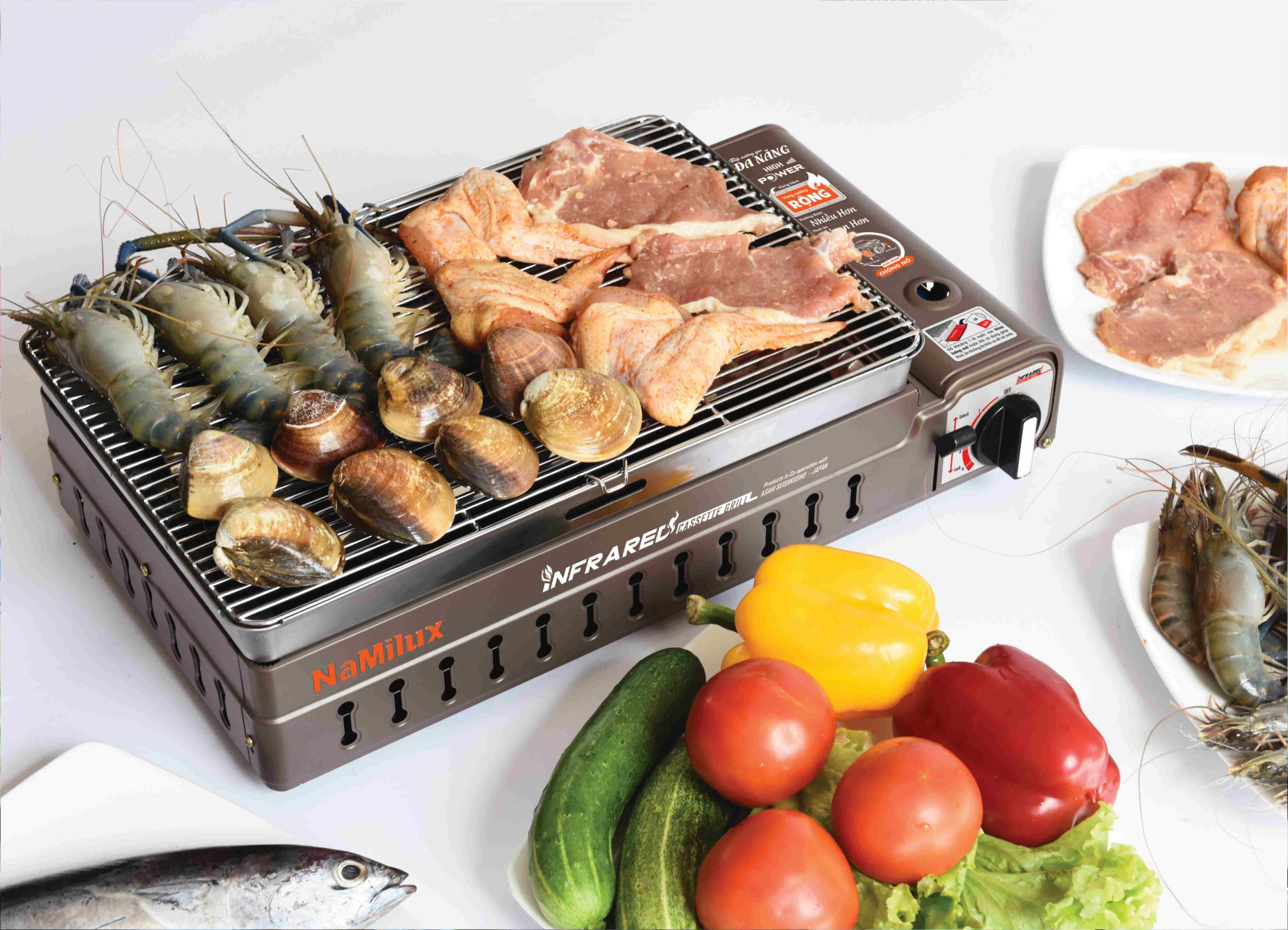 Bếp Nướng Gas Hồng Ngoại NaMilux Mother GM2120PS