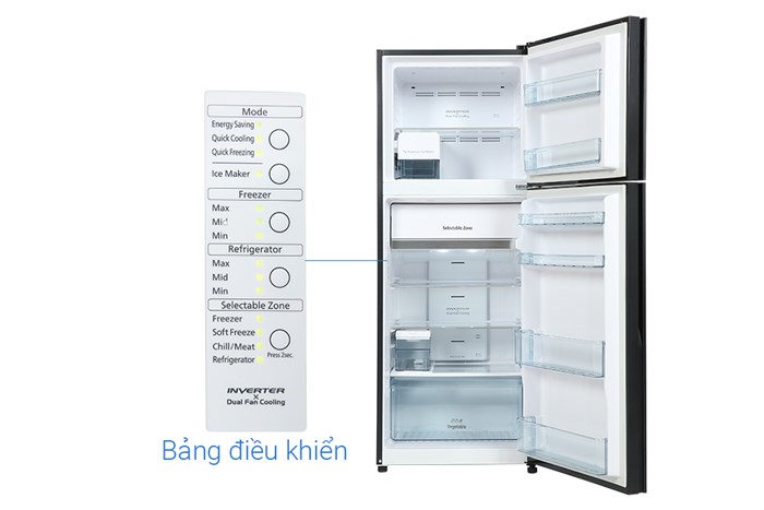 Tủ lạnh Hitachi Inverter 349 lít FVY480PGVO