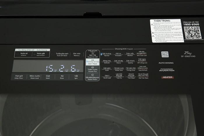 Máy giặt Hitachi Inverter 25 kg SF-250ZFVAD SS