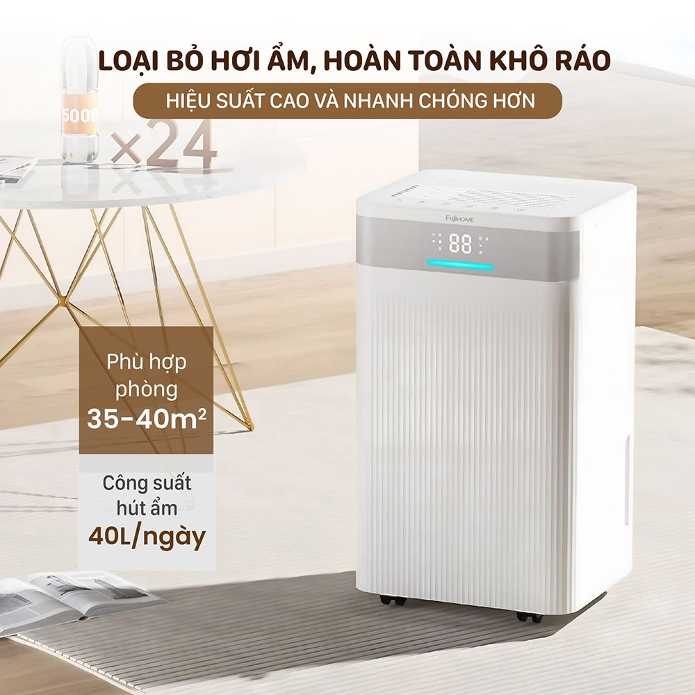 Máy hút ẩm FUJIHOME DH40NW