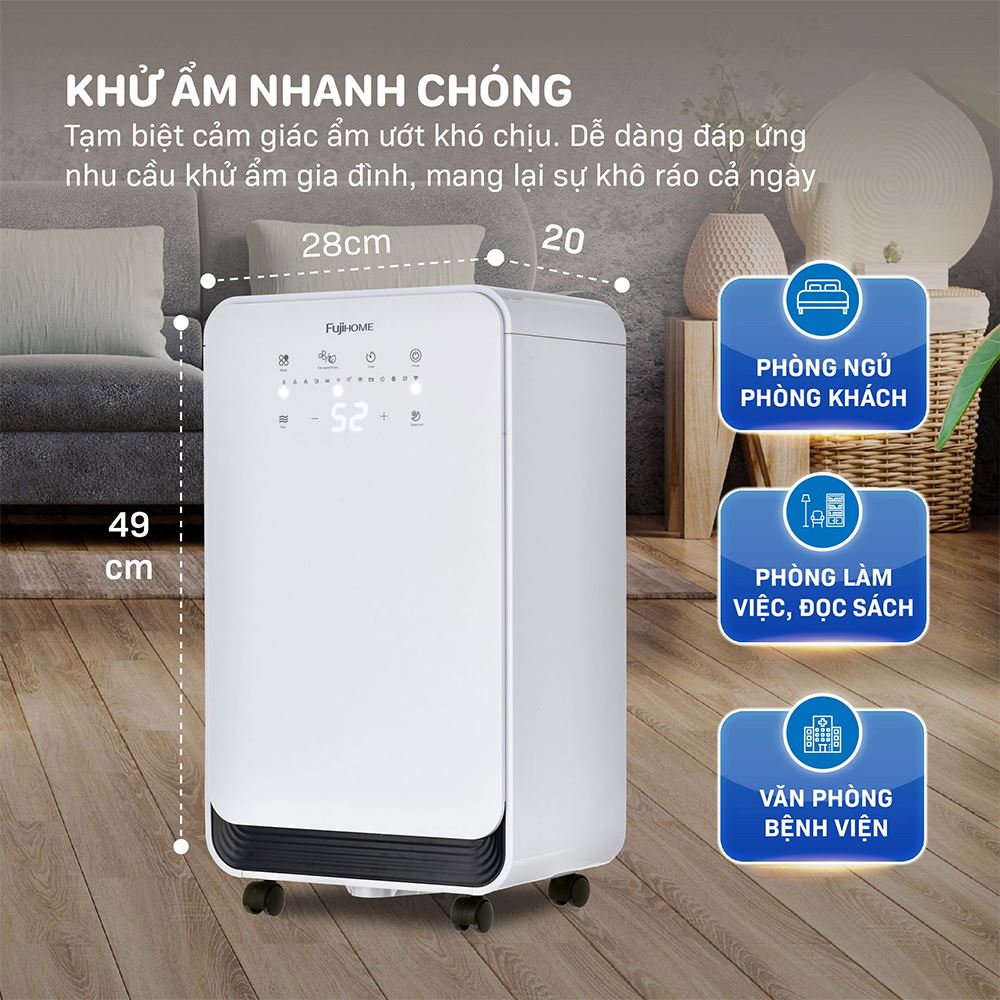 Máy hút ẩm FUJIHOME DH12NEW