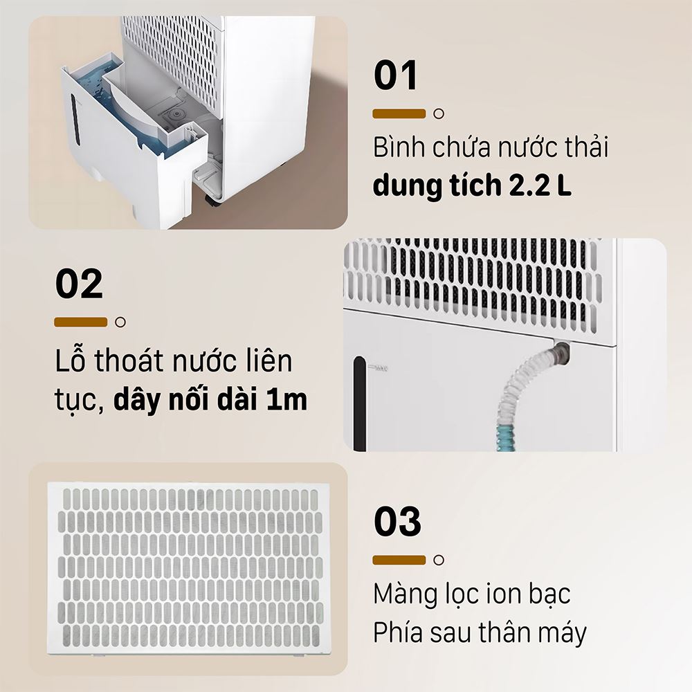 Máy hút ẩm FUJIHOME DH12NEW