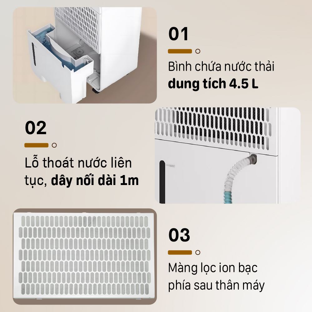 MÁY HÚT ẨM FUJIHOME DH16NW