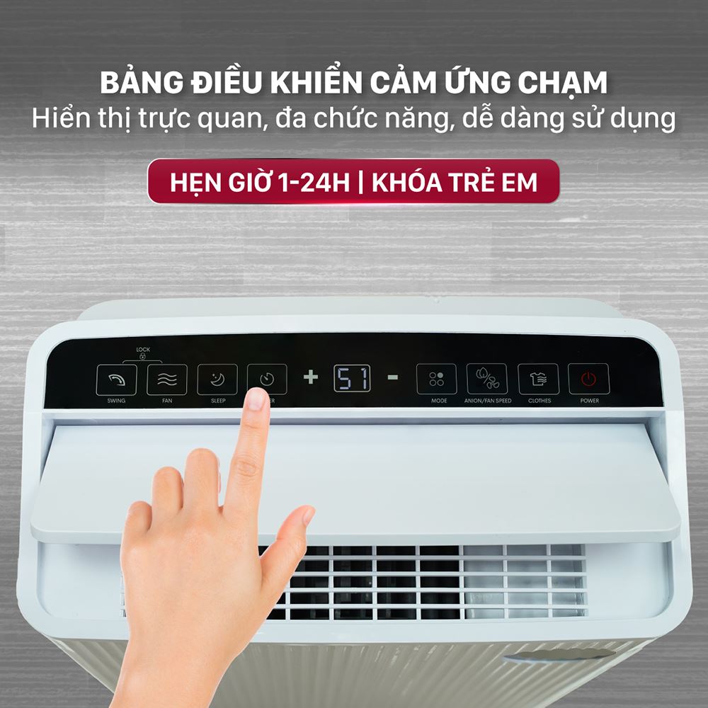 Máy hút ẩm FUJIHOME DH25W-HEPA-NEW