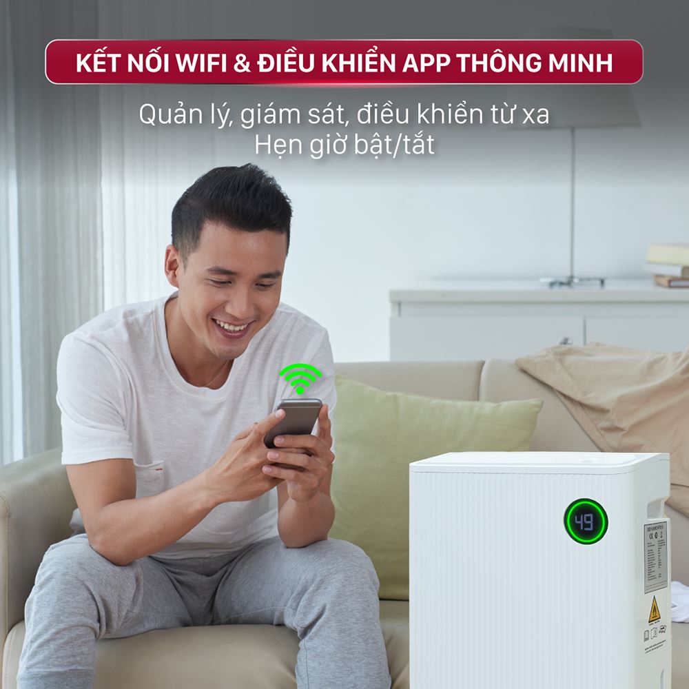 Máy hút ẩm FUJIHOME DH25W-HEPA-NEW