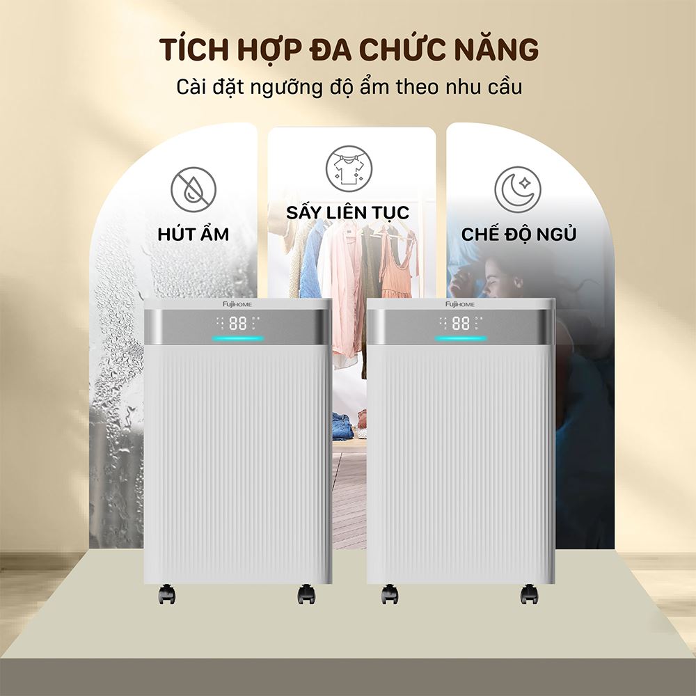 MÁY HÚT ẨM FUJIHOME DH30NW