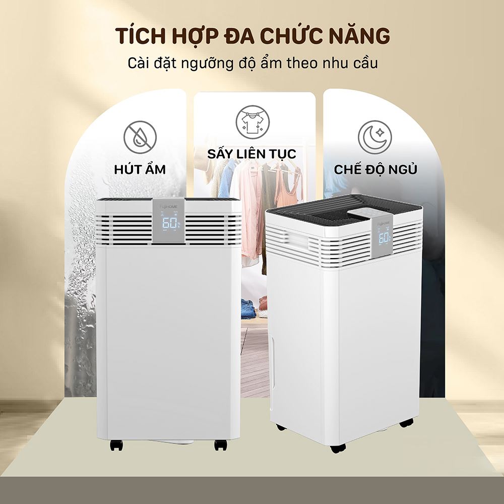 MÁY HÚT ẨM FUJIHOME DH60W-HEPA