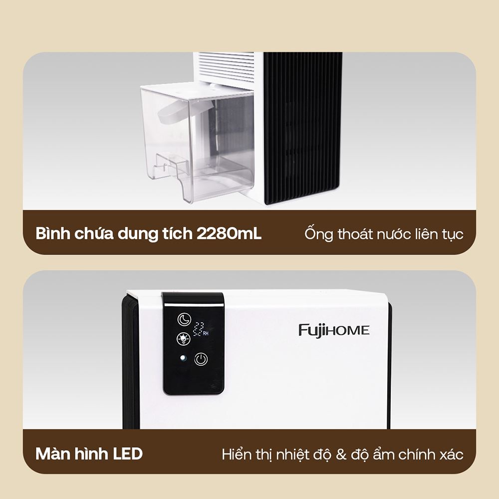 Máy hút ẩm FUJIHOME DHP23-MINI