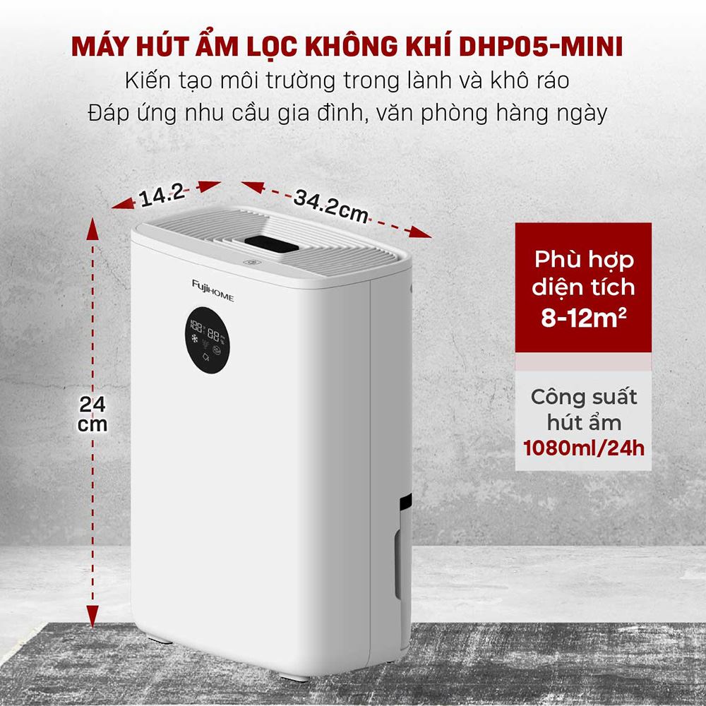 MÁY HÚT ẨM FUJIHOME DHP05-MINI