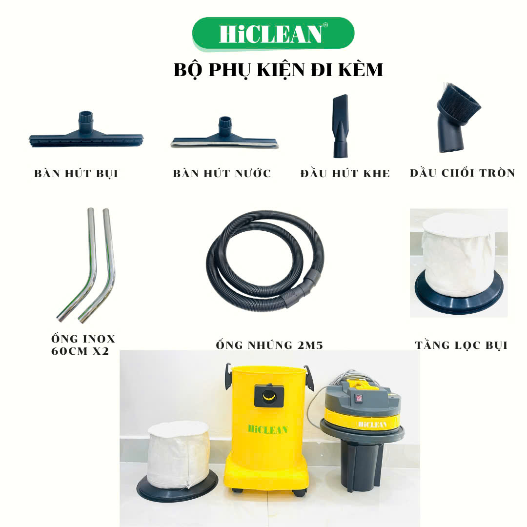 Máy hút bụi khô ướt HiClean HC30