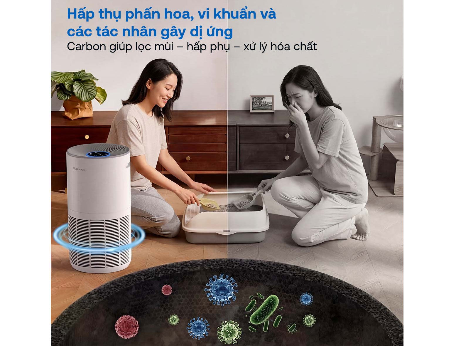 MÁY LỌC KHÔNG KHÍ FUJIHOME AP5Grand