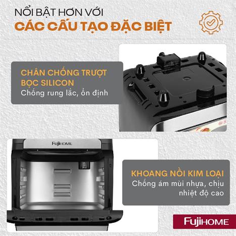 Nồi chiên không dầu FUJIHOME 12 lít A12DB
