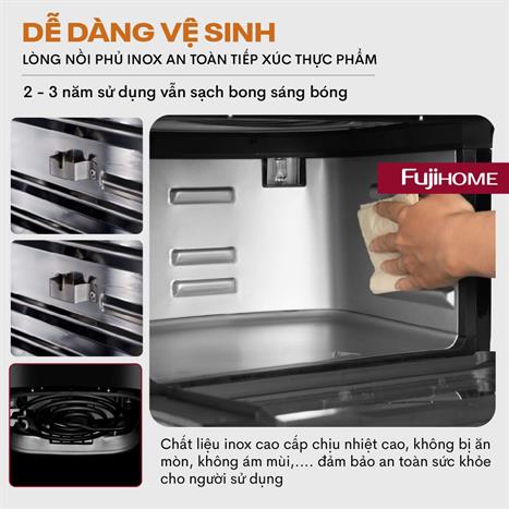 Nồi chiên không dầu FUJIHOME 12 lít A12DB