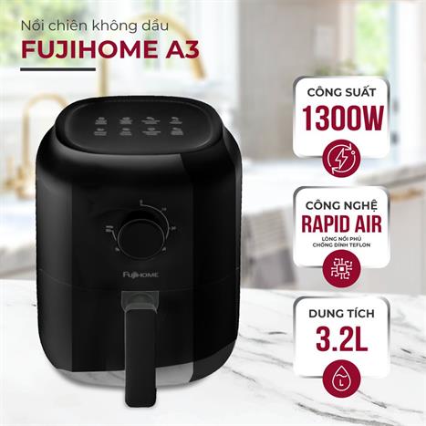 Nồi chiên không dầu FUJIHOME 3.2 lít A3B