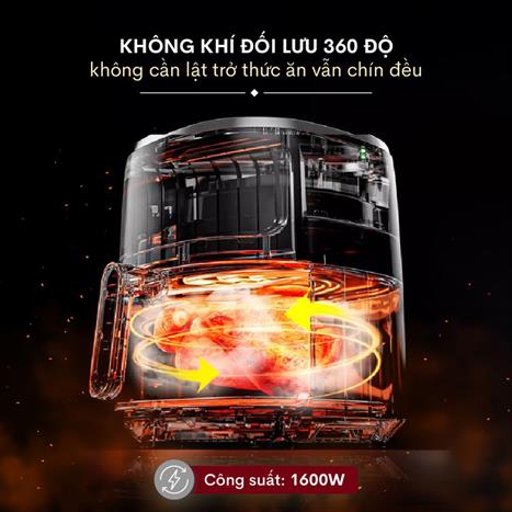 Nồi chiên không dầu FUJIHOME 5.5 lít A5GG