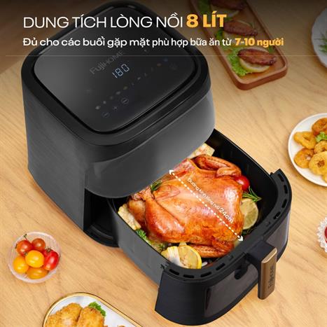 Nồi chiên không dầu FUJIHOME 8 lít A8DG1NEW