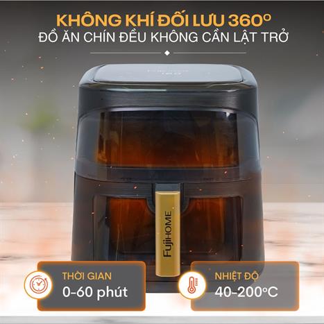 Nồi chiên không dầu FUJIHOME 8 lít A8DG1NEW