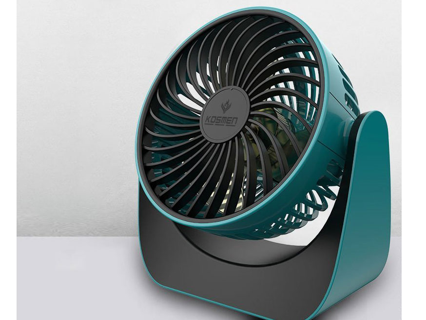 Quạt sạc để bàn tích điện xoay 360 độ Kosmen KM-F118