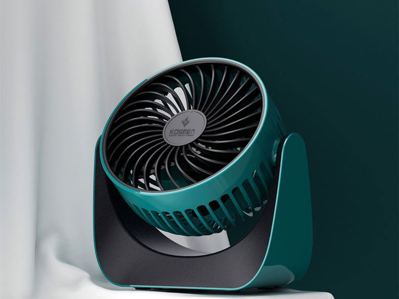 Quạt sạc để bàn tích điện xoay 360 độ Kosmen KM-F118