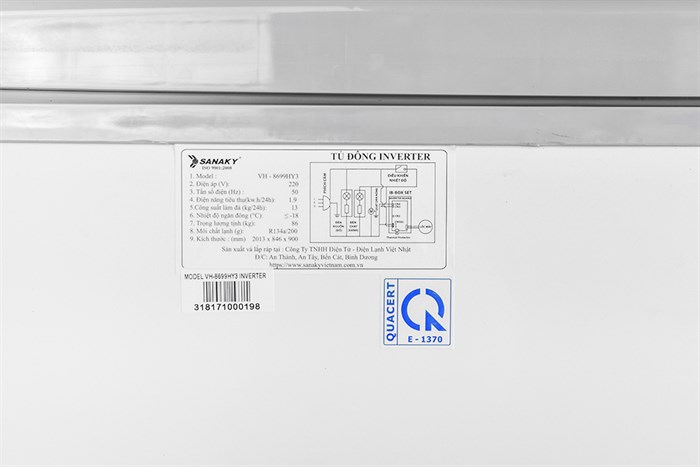 Tủ đông Sanaky 761 lít VH-8699HY