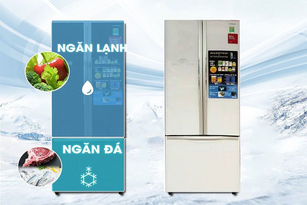 Tủ lạnh Hitachi Inverter 382 lít WB545PGV2