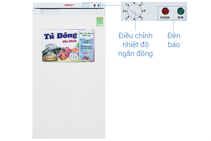 Tủ đông Sanaky 118 lít TD.VH160VD