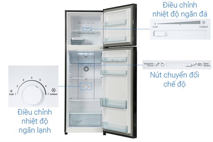 Tủ lạnh Hitachi Inverter 260 lít HRTN5275MFUVN