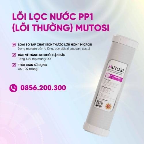 Lõi số 3 Mutosi - PP 1 micron