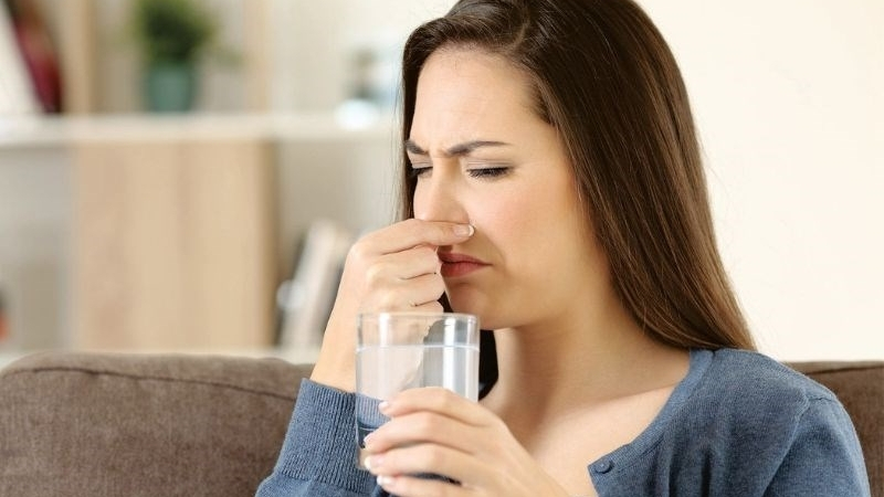 Nước sau lọc có mùi hôi