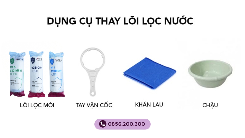 Những dụng cụ nên chuẩn bị trước khi thay lõi lọc nước tại nhà