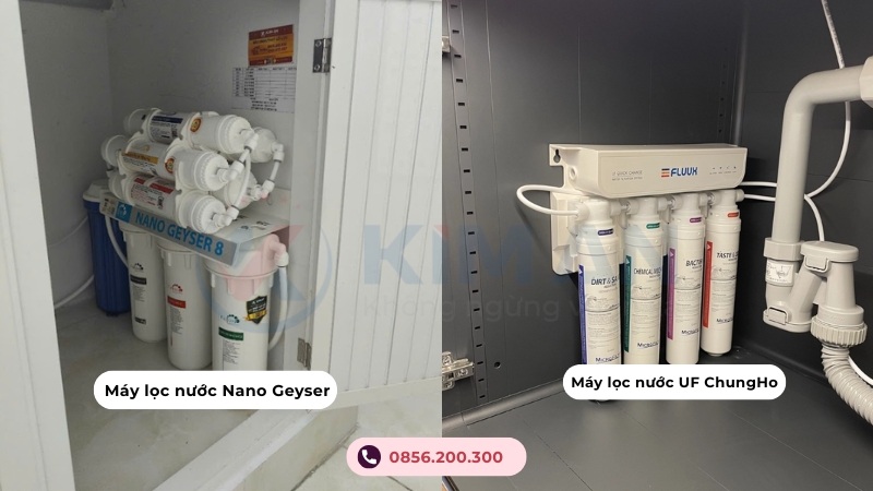 Máy lọc nước Nano và Máy lọc nước UF tại Kim An
