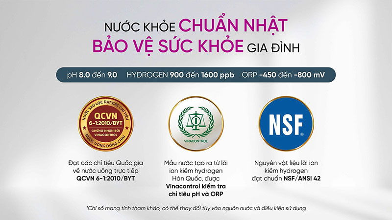 Các chứng nhận Nhật Bản và Quốc gia mà MP-S610K đạt được