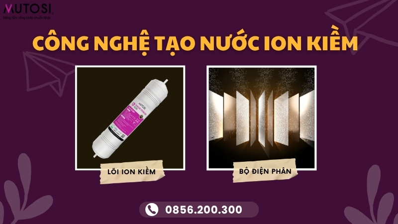 Máy lọc nước ion kiềm bằng lõi và điện giải