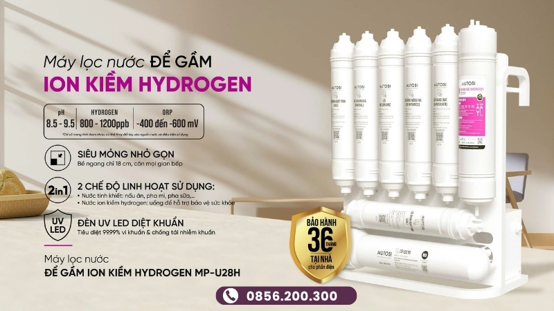 Máy lọc nước Mutosi để gầm MP-U28H