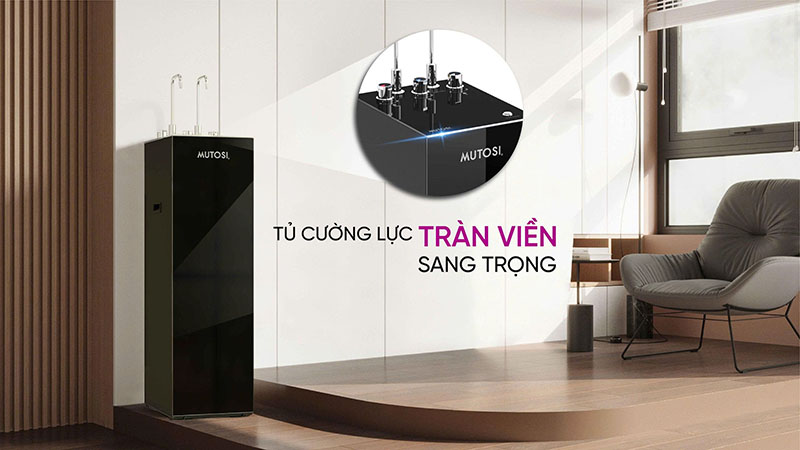 Thiết kế tủ kính cường lực tràn viền trang trọng