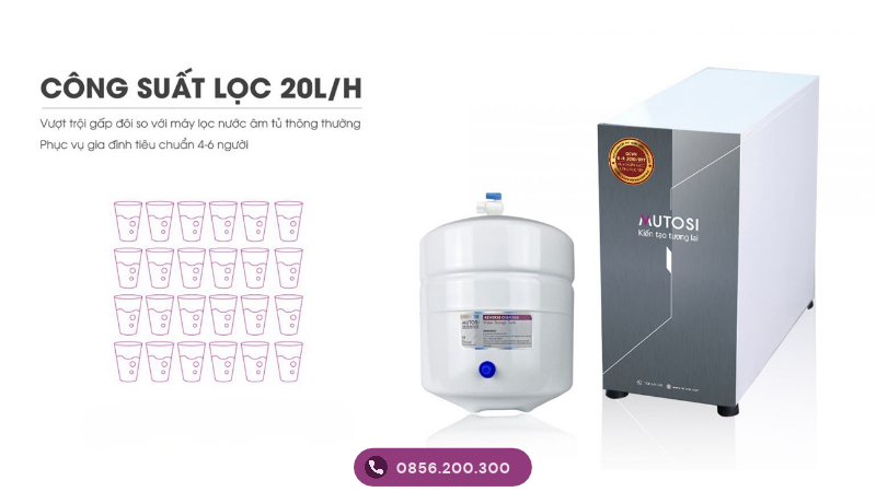 Máy lọc nước Mutosi tủ bếp MP-371U