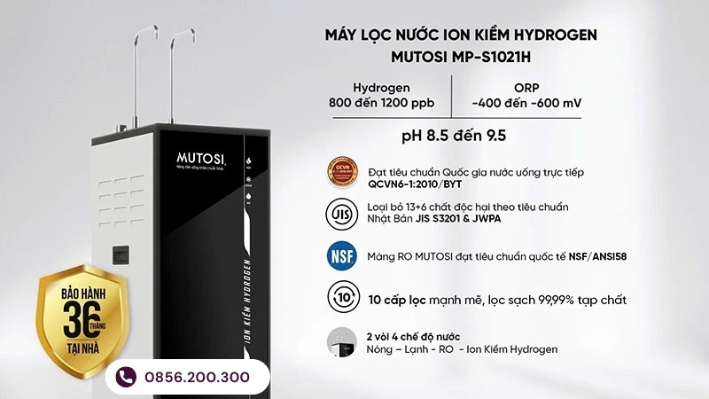 Máy Lọc Nước Nóng Lạnh Nguội Mutosi MP-S1021H
