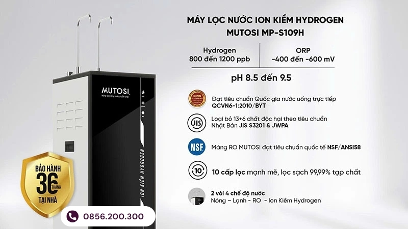 Máy Lọc Nước Nóng Lạnh Nguội Mutosi S109H