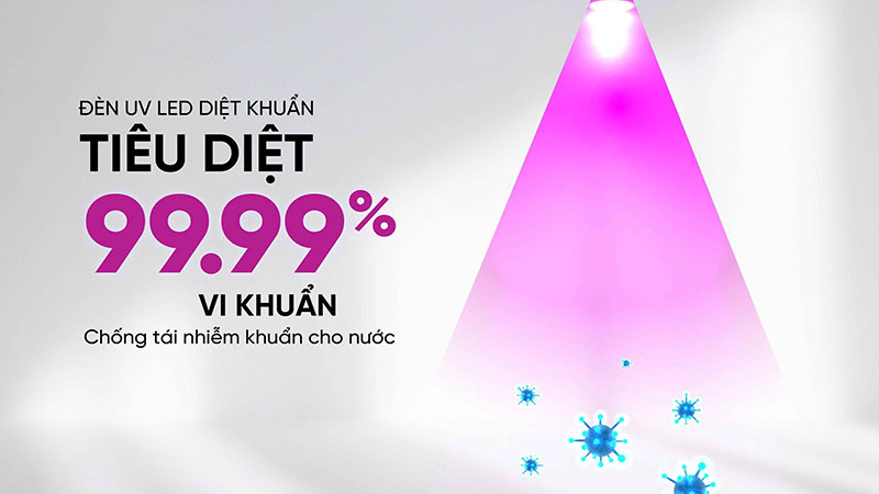 Đèn UV diệt khuẩn 99.99% chống tái nhiễm khuẩn cho nước