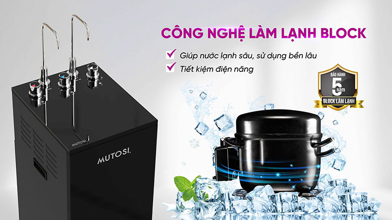 Công nghệ làm lạnh bằng BLOCK bền bỉ, lạnh sâu
