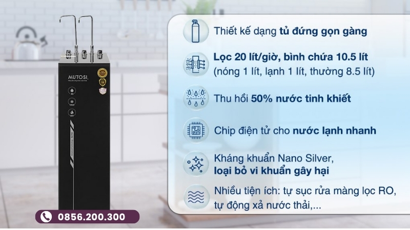 Tổng quan máy lọc nước Mutosi