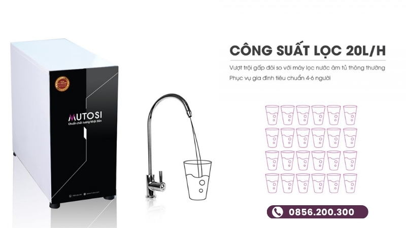 Máy lọc nước Mutosi để gầm MP-390U