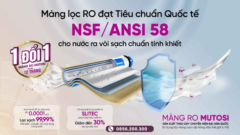 Màng RO SLITEC Mutosi 100 GPD